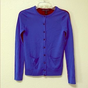Marc Jacobs Blue and maroon cardigan